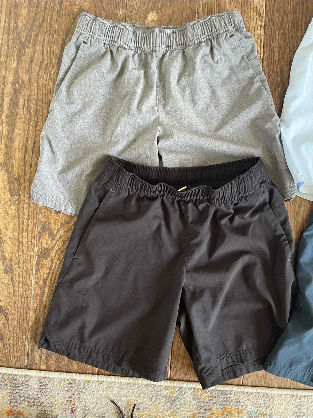 Boys Old Navy set of Performance Shorts - Black, Gray, Light Gray